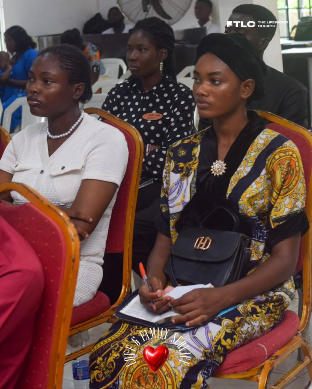 Members listening during a LifeWord Church gathering